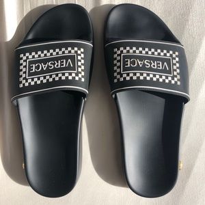 Iconic Versace Slides with Medusa Logo